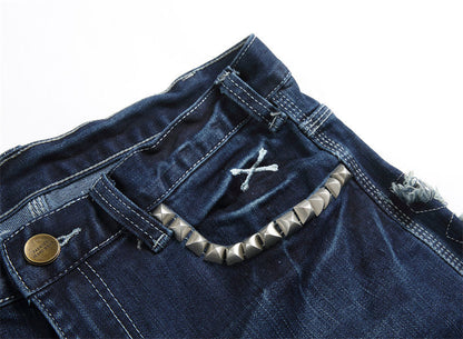 New-PHILIPP embroidered jeans