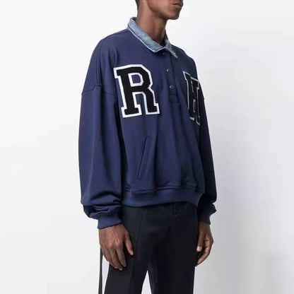 New-RHUDE Blue sweatshirt