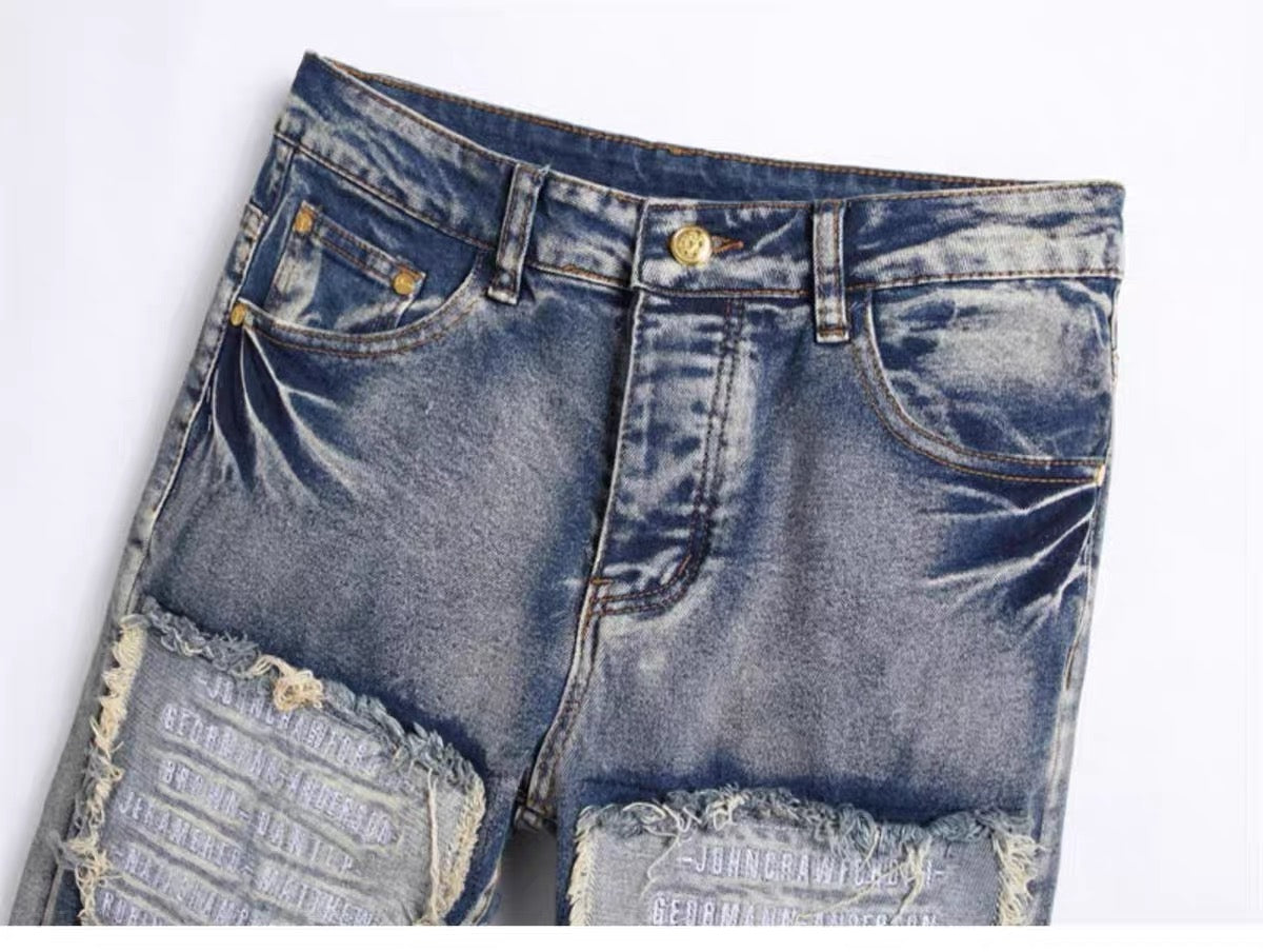 New-PHILIPP patch jeans