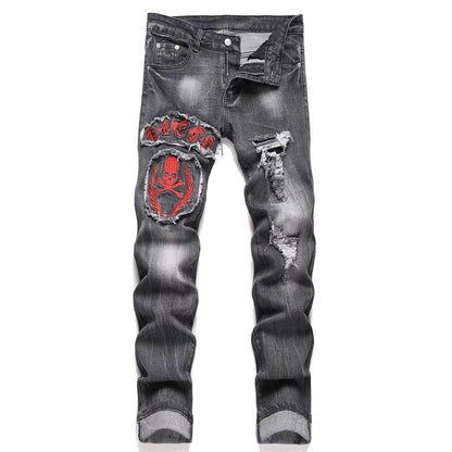 New-PHILIPP Skull jeans