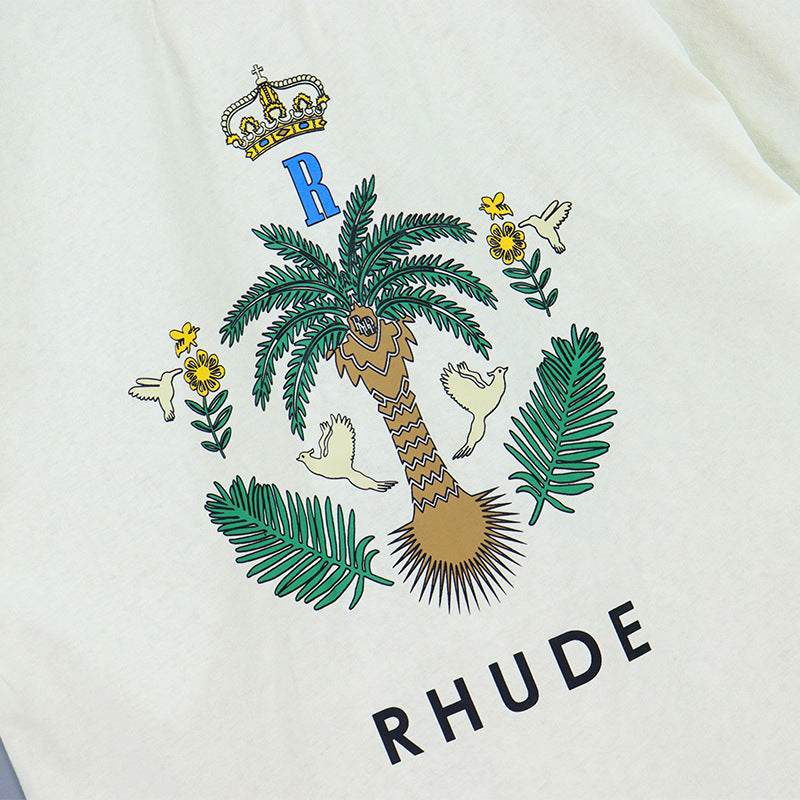 New-RHUDE Coconut Tree Print T-shirt