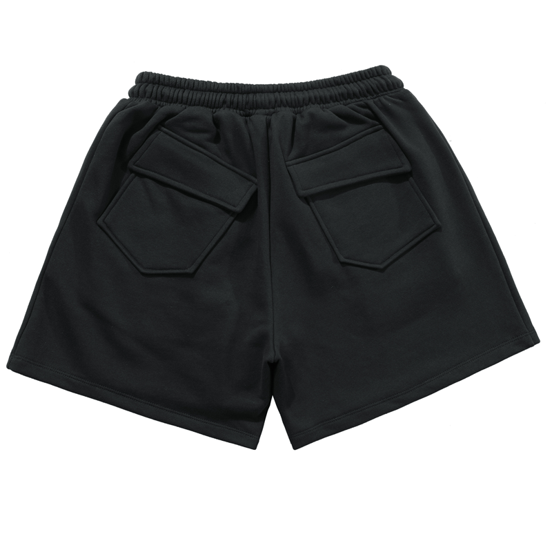 New-RHUDE Solid color vintage shorts with embroidered logo