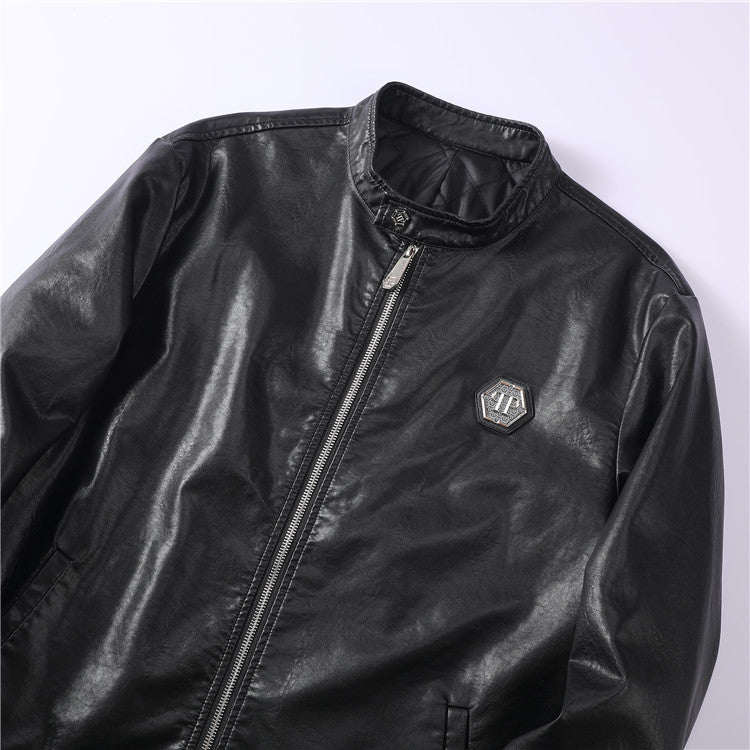 New-PHILIPP 6980 Padded leather jacket