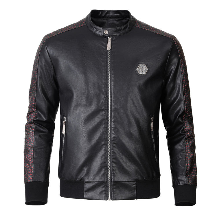 New-PHILIPP 6979 Padded leather jacket