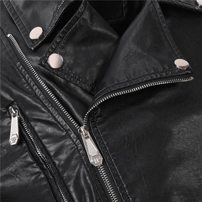 New-PHILIPP 6982 Padded leather jacket