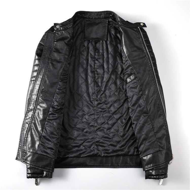 New-PHILIPP 6981 Padded leather jacket