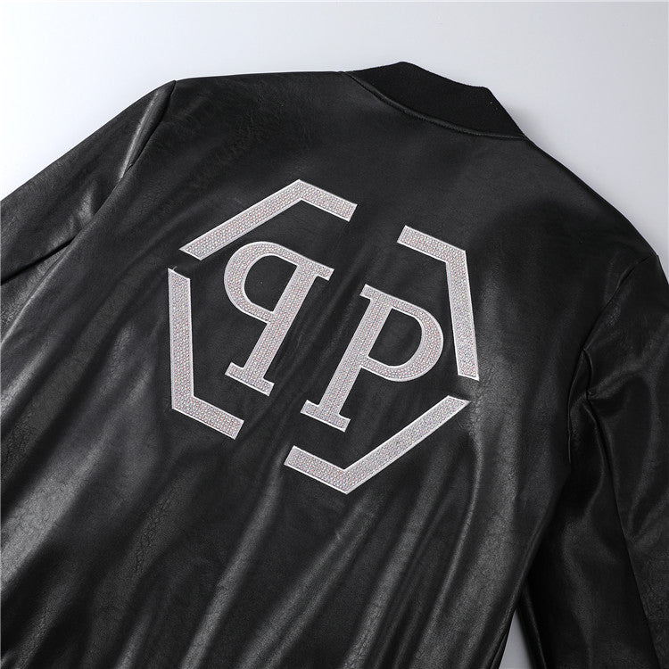 New-PHILIPP 6985 Padded leather jacket