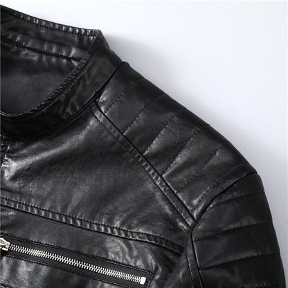 New-PHILIPP 6981 Padded leather jacket